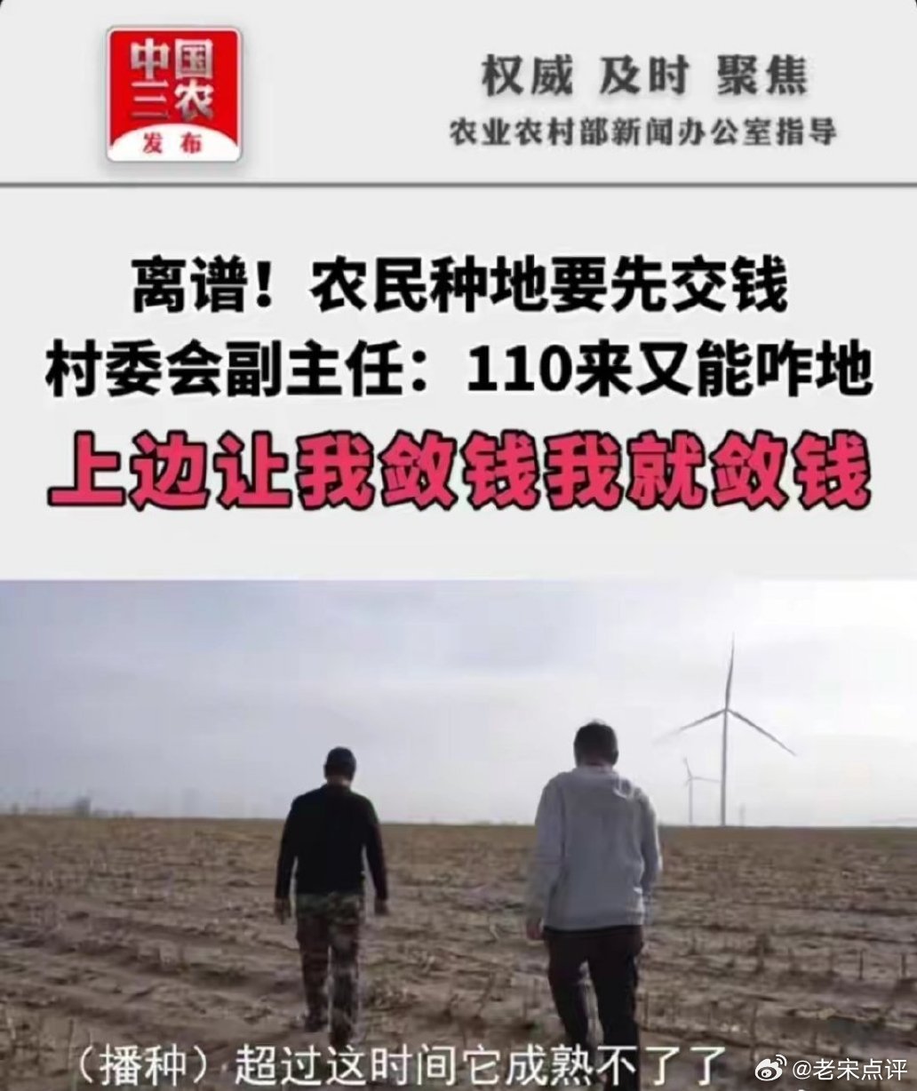 村支書回應村里澆地180元每小時