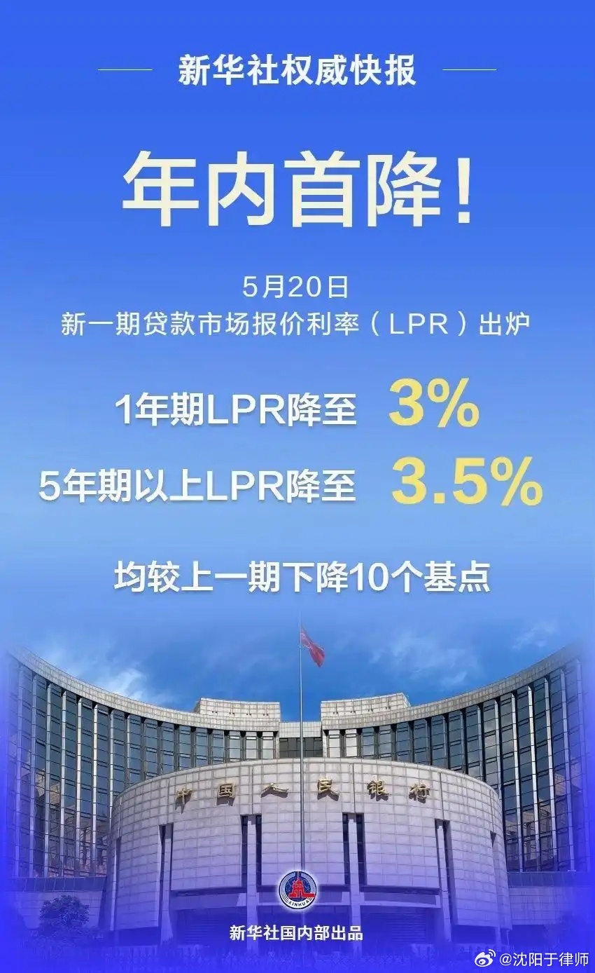 重磅！LPR年內(nèi)首降10個基點，你的房貸要降了？