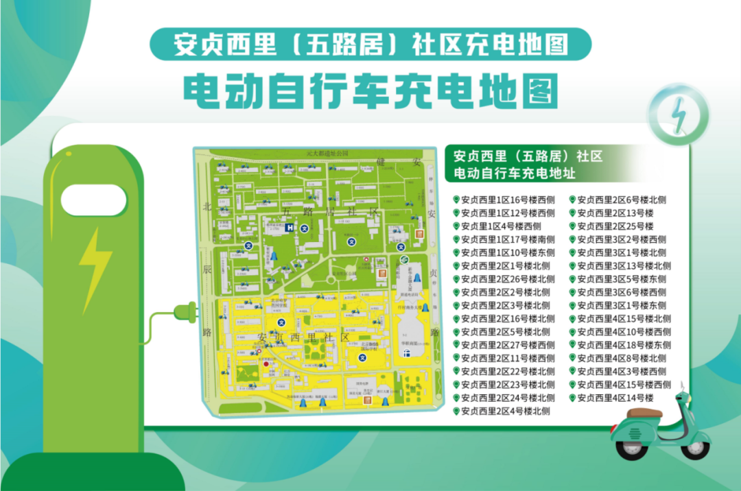 電動(dòng)自行車(chē)充電地圖
